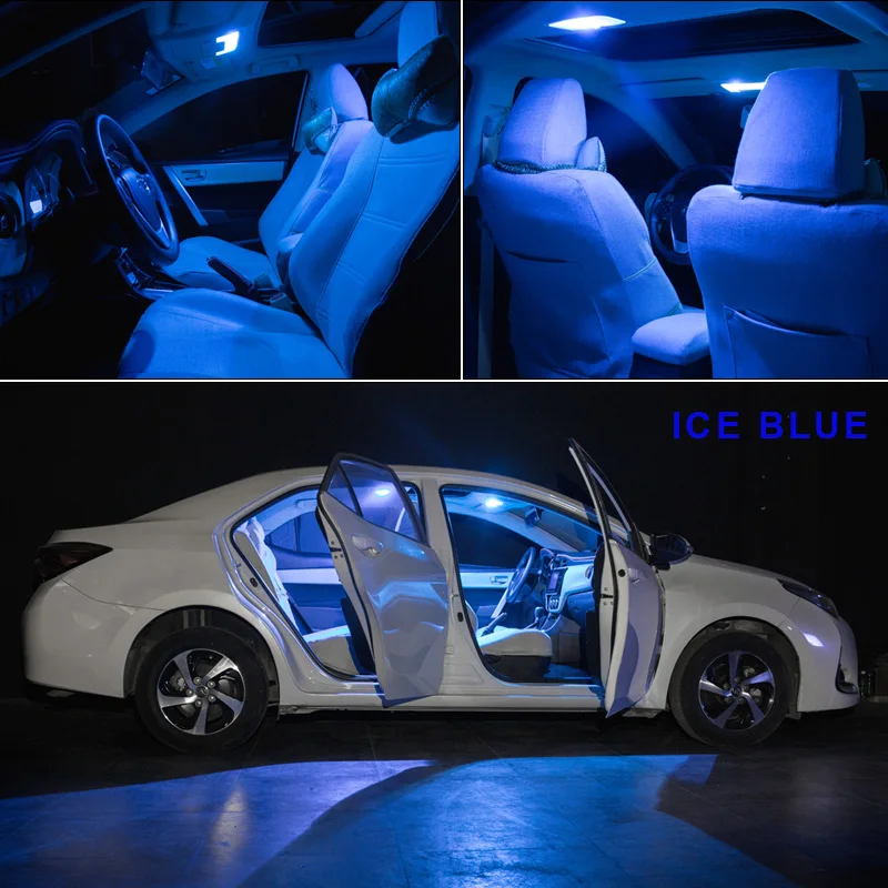 12 x Balta Canbus Automobilio LED Licenciją Plokštelės Šviesos Interjero Žemėlapis Lubų Krovinių Kosmetinis Veidrodėlis Lemputes Paketo Komplektas 2011-M. Ford Edge