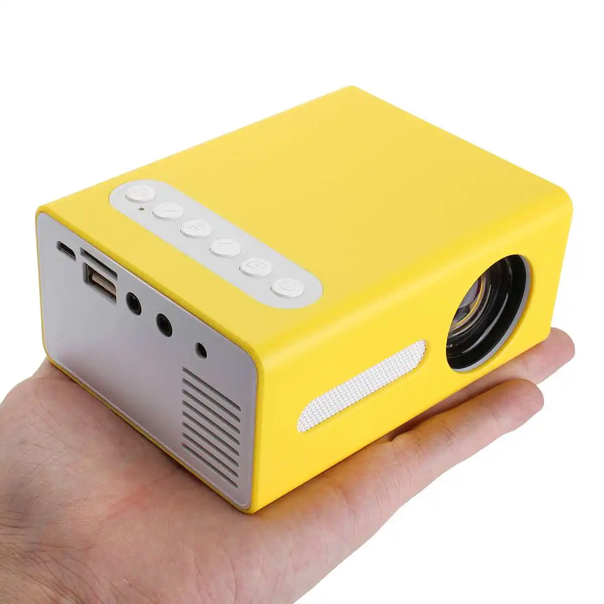 T300 110-240V LED Mini Projektorius 1080P HDMI AV, USB Audio Mini 3D Namų Kino Filmą, Nešiojamas Projektorius 