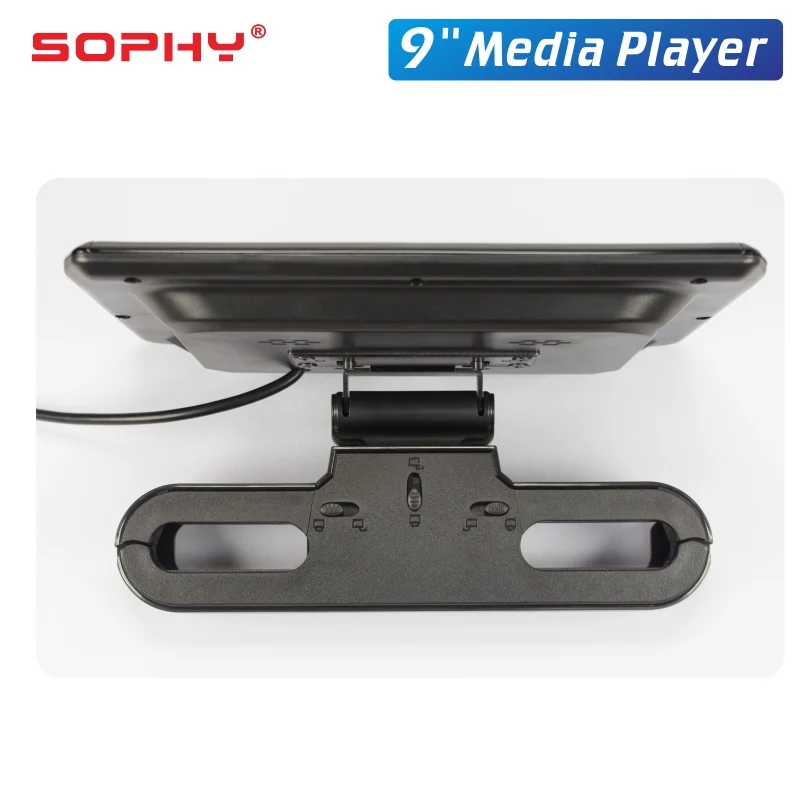 9 colių Automobilinis LED Pagalvė Pagalvėlės Stebėti Galinės Sėdynės Pramogų Multimedia Player-MP4/MP5 Veidrodis Nuorodą Nuimamas Jutiklinis Ekranas