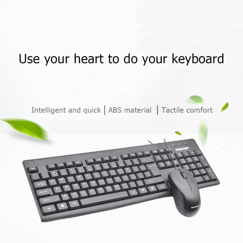 2020 Verslo Klaviatūra, Kompiuterių 104 Klavišai USB Laidinio Silent Keyboard Verslo Office Laptop Tablet Patogiai Jaustis
