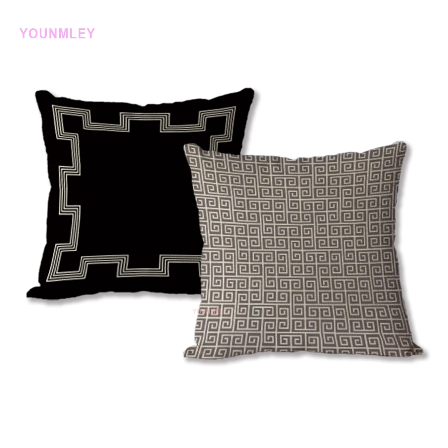 Jauki pagalvėlė padengti Šviesą Geometrinis namų dekoratyvinės pagalvės užvalkalą už sofa/lova medvilnės patalynė užvalkalas 45x45cm aikštėje pagalvėlės YLA3