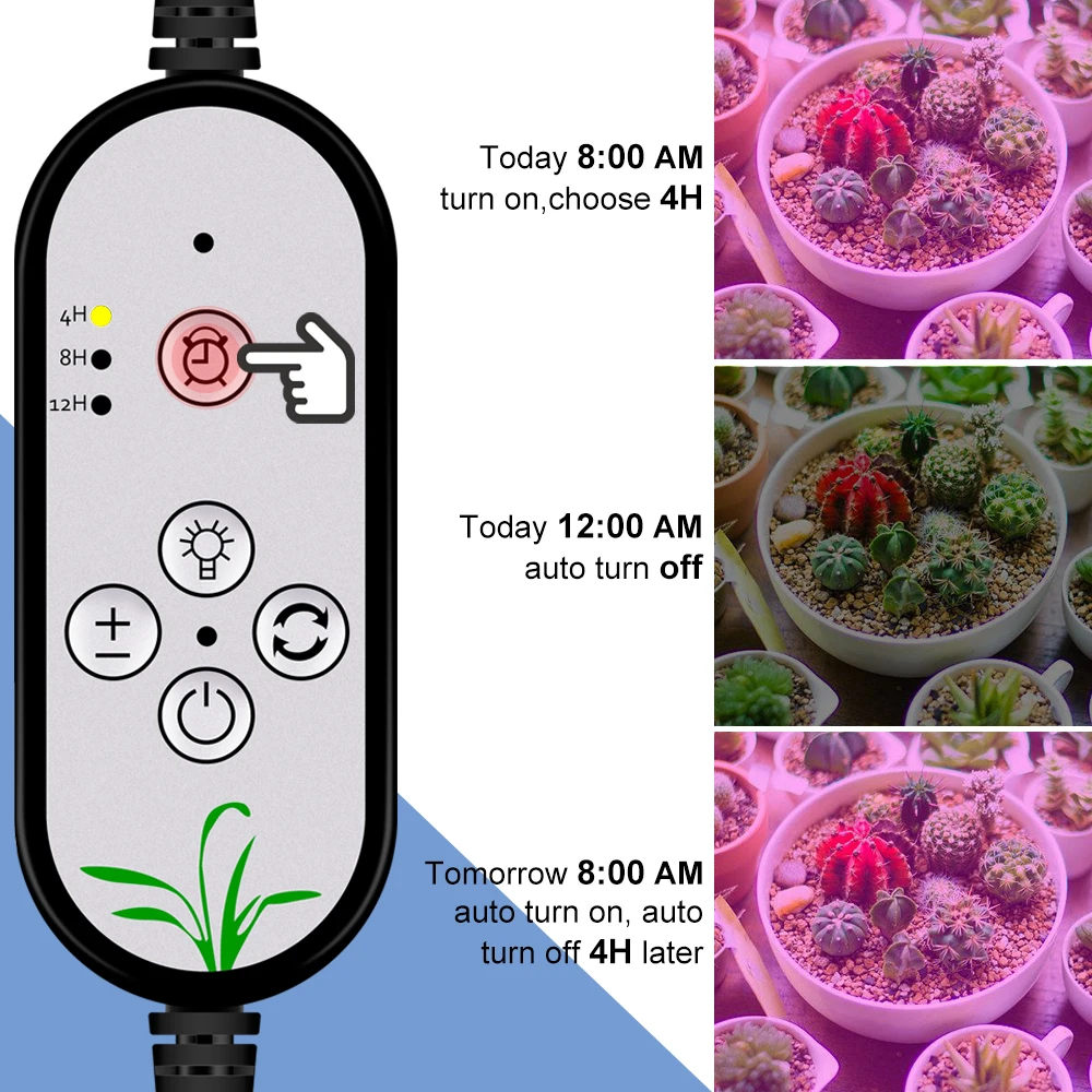 USB 12V Augti LED Full spectrum LED Augalų Augimo Lempos Augti Kambarį Raudona mėlyna UV SPINDULIŲ Šviesos Green house Patalpų Augalų Auginimo Palapines