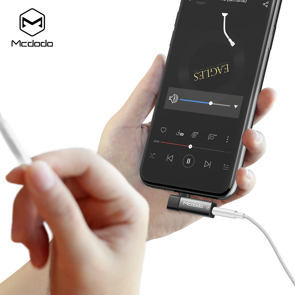 Mcdodo IPhone AUX Audio Adapteris Įkrovimo Jungtis į DC3.5 Žaibas 