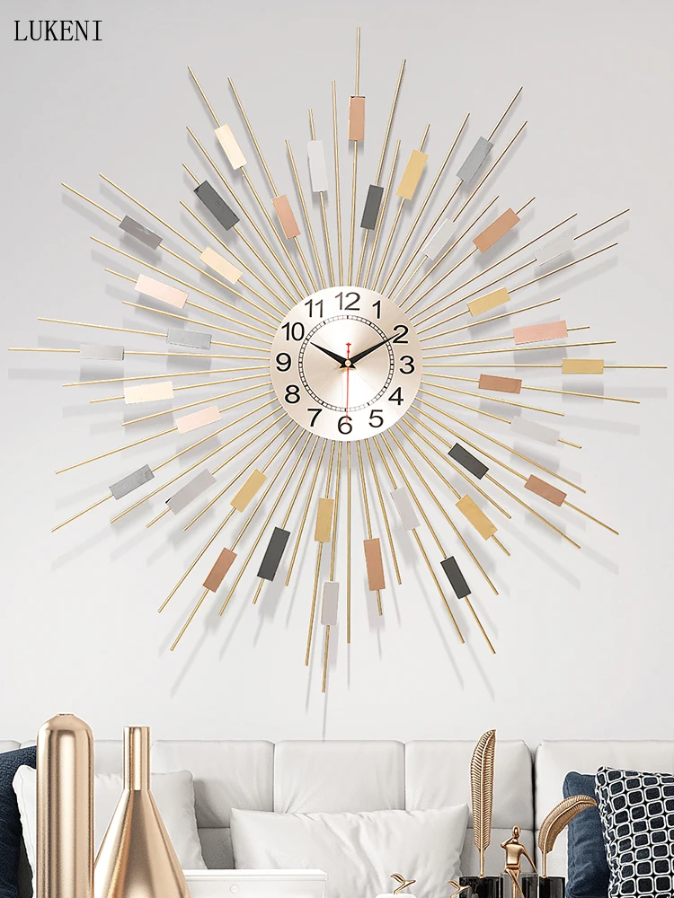 Mute Kvarcinis Laikrodis Didelis Laikrodis Sieninis Laikrodis Kambarį Asmenybės Kūrybos Šviesa Prabanga Europos Šiuolaikinės Mados Laikrodis Miegamųjų Namo