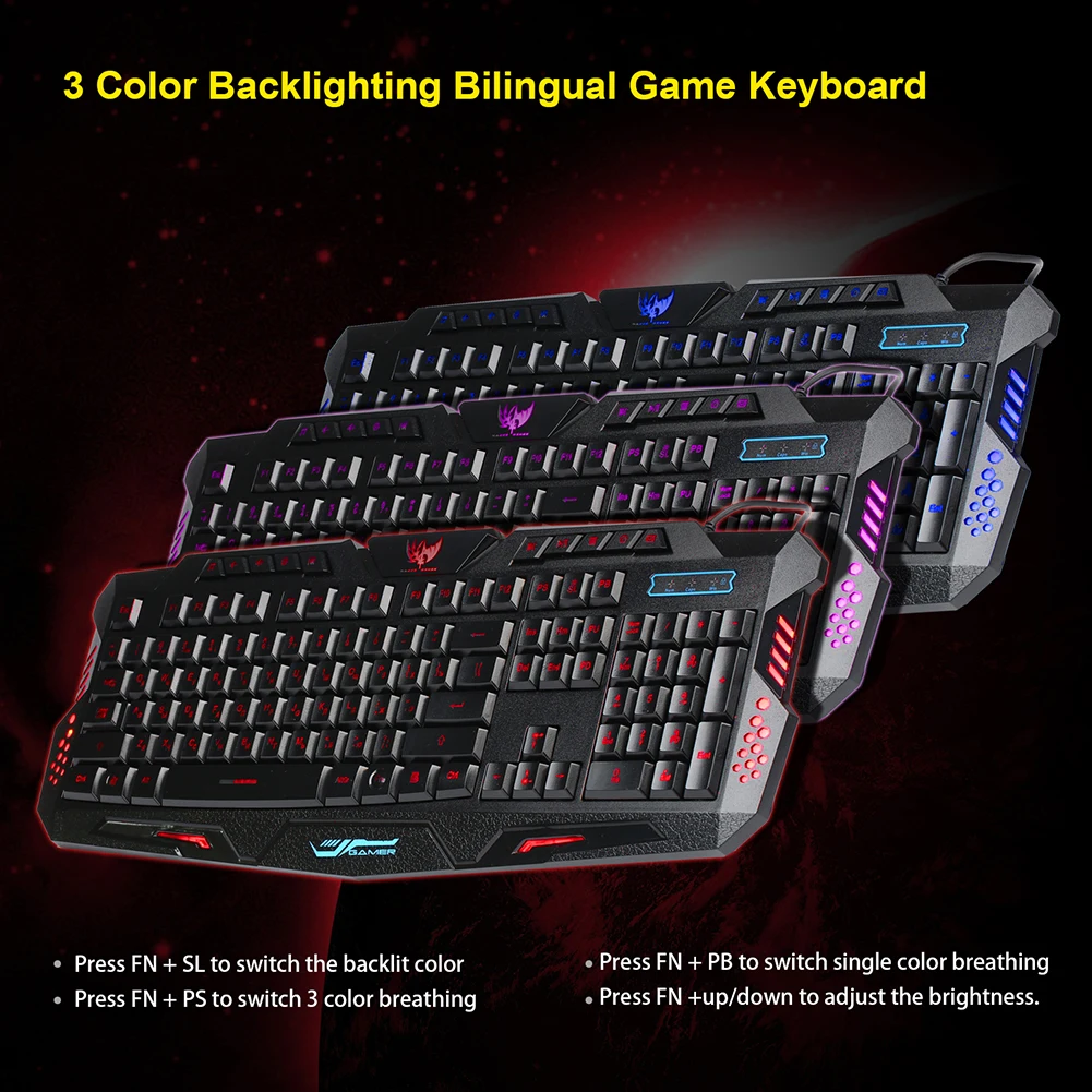 Ergonomiška klaviatūra, Namų Apšvietimas Optinė USB Laidinio Žaidimas Pelės, Klaviatūros Nustatyti Nešiojamojo Kompiuterio Klaviatūros Ir Pelės Rinkinys