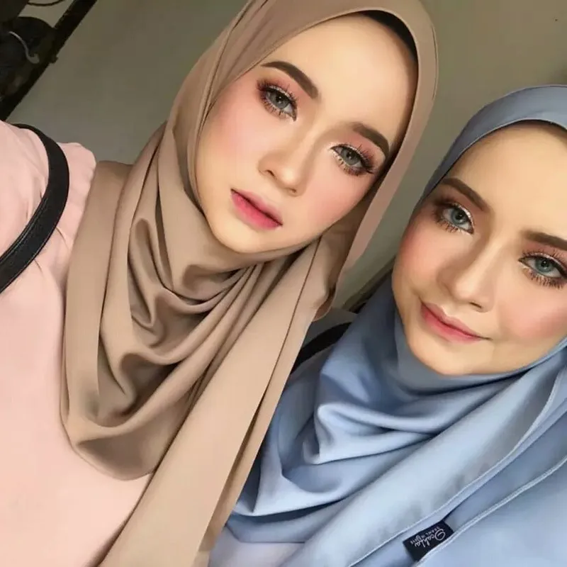Mergina 2019 Naujas Mados Moterų Musulmonišką Hidžabą Šalikas Hijabs Islamo Skaros Modalinis Skarelė Kietas