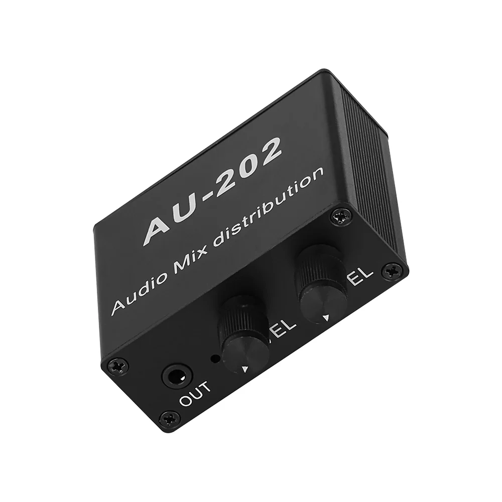 AIYIMA Stereo Garso Maišytuvas Platintojas Ausinių Išorinio Maitinimo AMP Tūris nepriklausomos kontrolės DC5-19V 2 įėjimai, 2 išėjimai