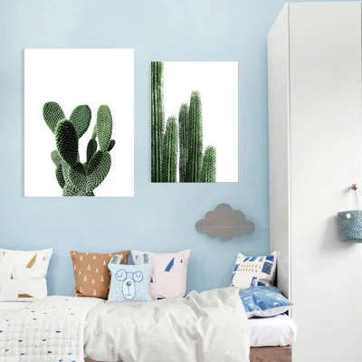 Šiaurės animacinių filmų dekoratyvinis dažymas vaikų kambarys kambarį kabo tapybos darželio kaktusas