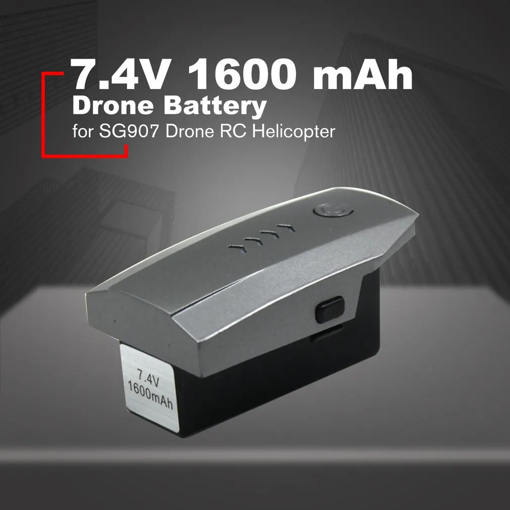 Drone Baterija Atsarginė Baterija Keičiamos Ličio Baterijos 7.4 V 1600 Mah LI PO Baterija SG907 Drone RC Sraigtasparnis