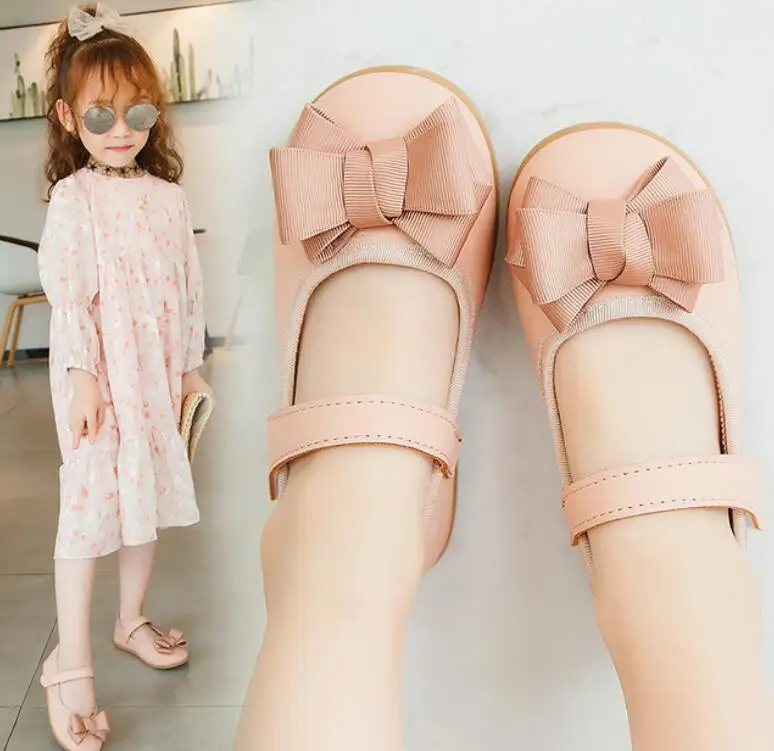 Vaikai princesė odos bateliai 4 spalvų atsitiktinis kūdikis juoda raudona mergaičių mados prekės ženklo sportas batai, šokių bateliai eksploatacinių parametrų batai