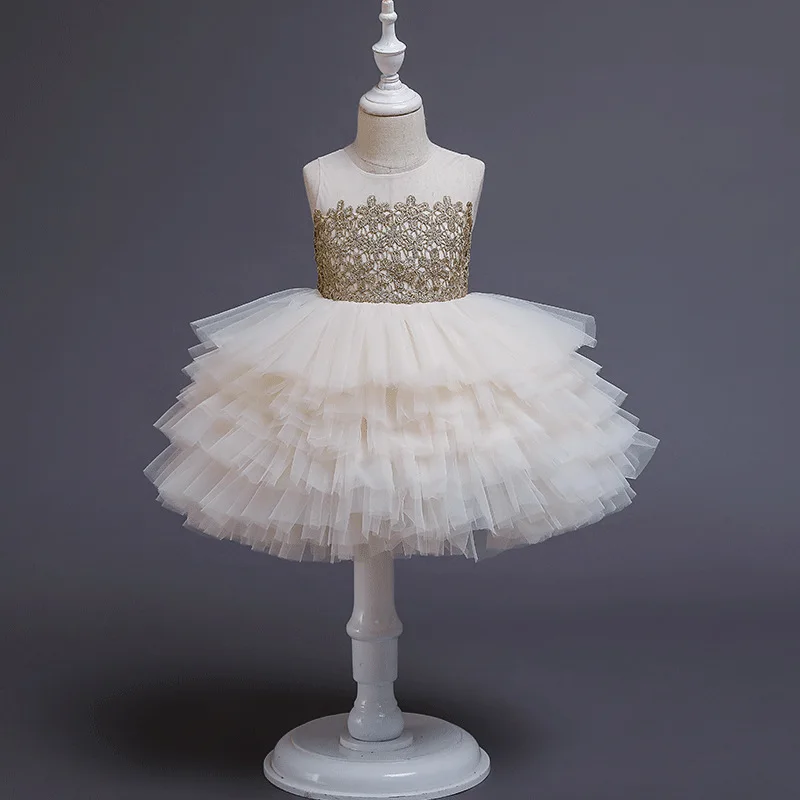 Yoliyolei Kamuolys Suknelė Kūdikių Merginos Princesė Suknelės 2020 Metų Vasaros Vakaro Drabužiai Partijos Gimtadienio Šventė, Purus Tiulio Blizgios suknelės