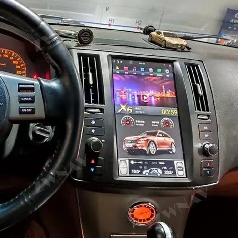 Už Infiniti FX FX25 FX35 FX37 2003-2007 PX6 Tesla Stiliaus ekranas Android 9.0 Automobilio multimedijos Grotuvas automobilių gps radijas stereo galvos vienetas