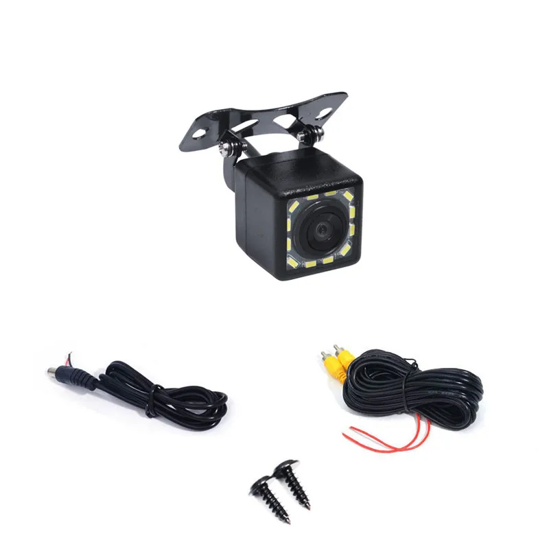 BOZXRX Atnaujinti Automobilio Galinio vaizdo Kamera HD 12 Led, Naktinio Matymo Vandeniui 170 Laipsnių Plataus Kampo Atvirkštinio Atsarginės Atbulinės eigos Kamera Rinkinys