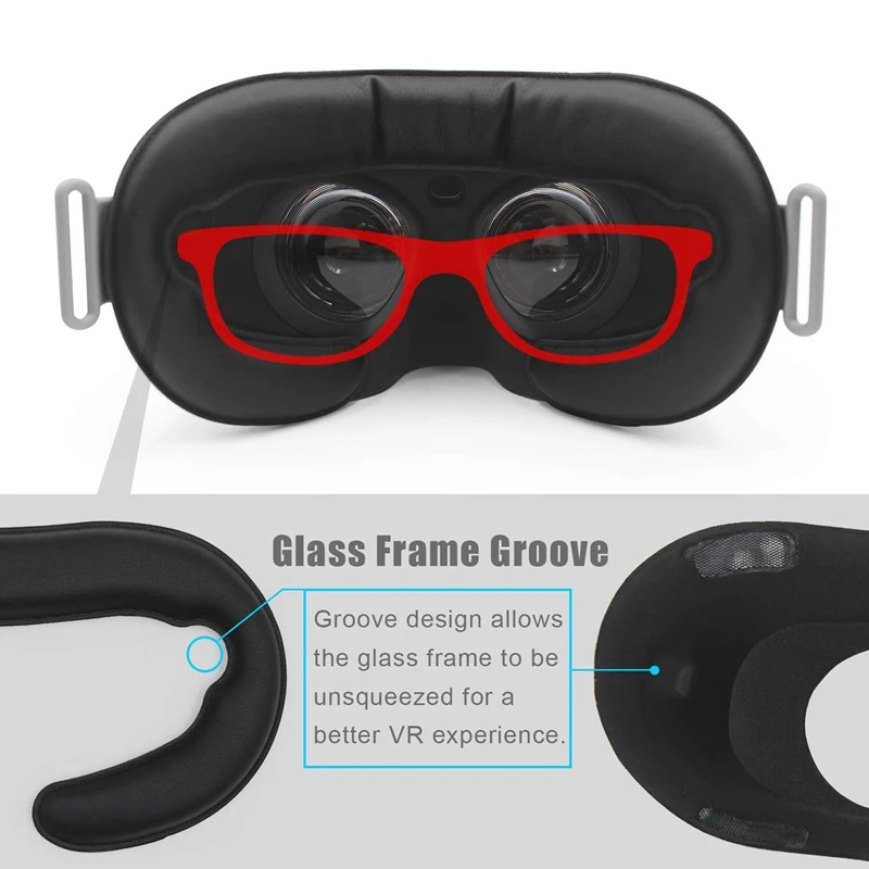 Vr Veido Pu Odos Padengti Kaukė & Veidą Medvilnė Apačioje Mygtukai Keičiamų už Oculus Eiti laisvų Rankų įranga (Lengva valyti)