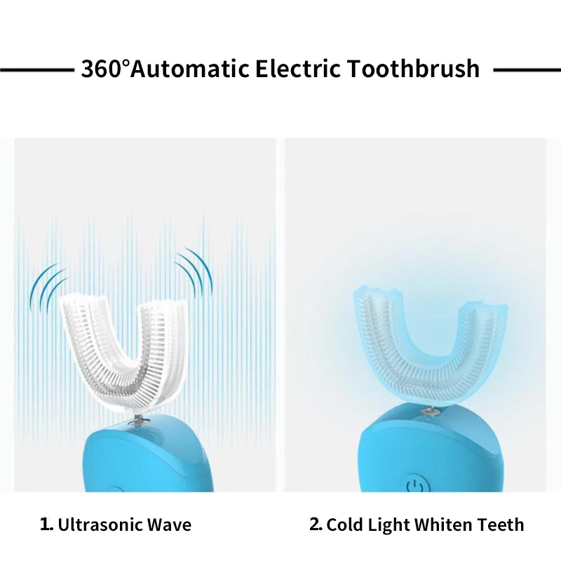 Automatinis Elektroninis dantų Šepetėlis USB Įkrovimo Sonic Elektriniai Dantų Šepetėliu, Dantų Balinimas Vandeniui 4 Režimai Vaikams