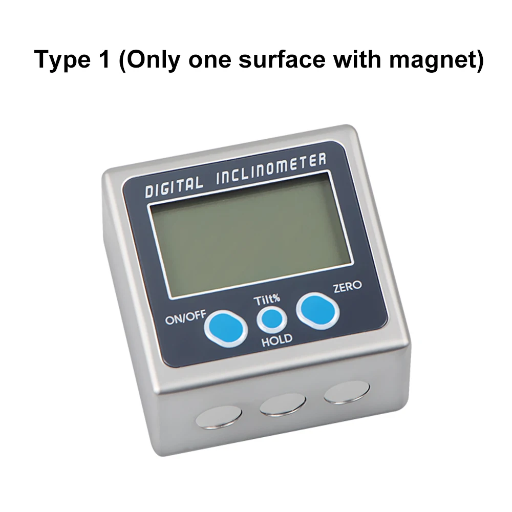 Daugiafunkcinis Skaitmeninis Inclinometer Cinko Lydinio Korpuso 360 Laipsnių Elektroninių Matlankis Mini Skaitmeninis Kampo Matuoklis su Magnetu