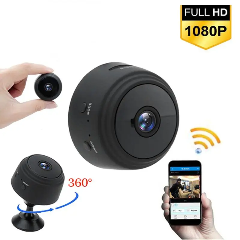 1080P Wifi Mini Kamera Home Security P2P Sporto Kamera, WiFi Naktinio Matymo Belaidė IP Kamera, Nuotolinio Vaizdo Stebėjimo Kameros