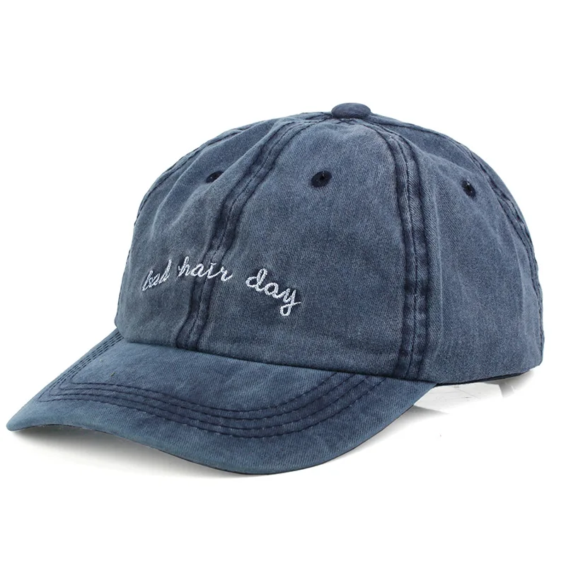 Unisex Blogų Plaukų Dieną tėtis skrybėlę Reguliuojamas vientisos Spalvos Plauti Medvilnės Beisbolo kepuraitę Pora Bžūp Mados kepurės Snapback Cap naujas Pananma