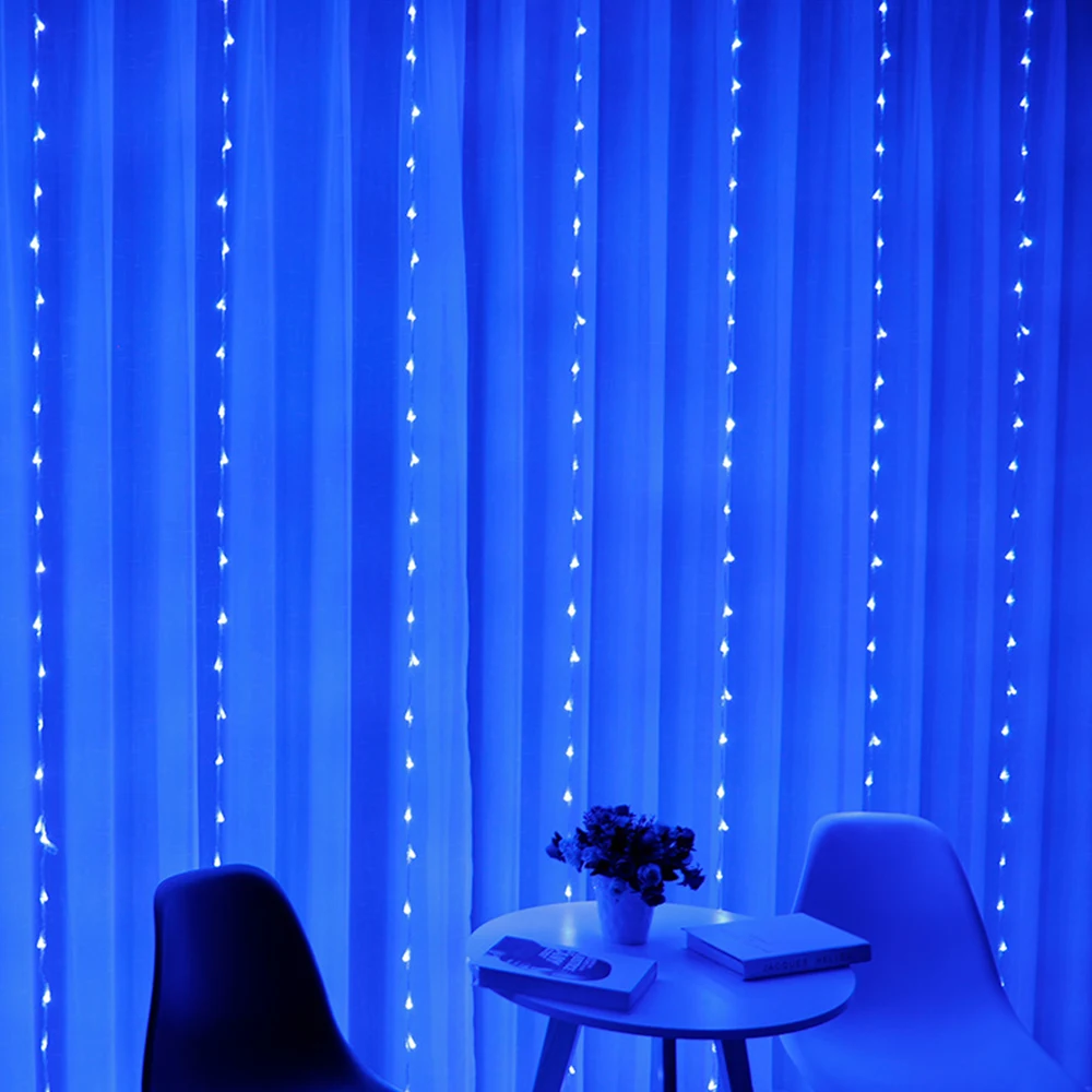 LED Vandeniui vandens užuolaidų šviesos festivalis vestuvių kambario lempos Kalėdų Pasakos Girliandas Už Vestuves naujieji Metai 's Apdaila