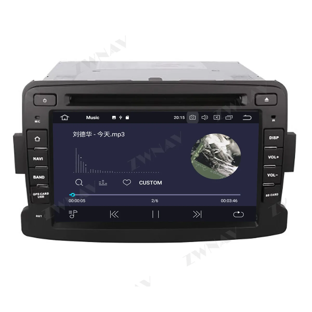 IPS Android 10.0 4+64G ekrano Automobilių DVD Grotuvas GPS Navi 