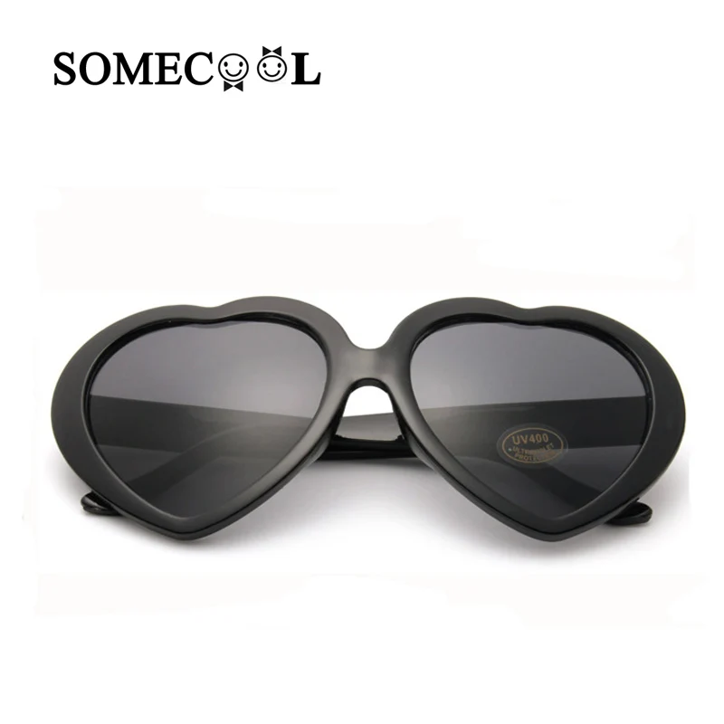SomeCool NAUJA Puikus Akiniai nuo saulės Anti-UV400 hip-hop Moterų Mados akiniai nuo saulės, širdies formos akiniai oculos de sol F14