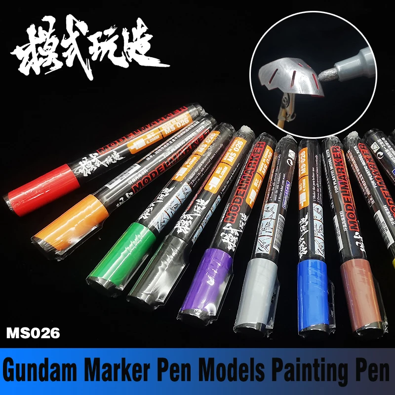Gundam Žymeklis Parkeris Aplinkai Nekenksmingų Dažų Neturi Kvapo Modelių Dažymo Pen Modelis Įrankiai Hobis Airbrush Įrankių Priedų