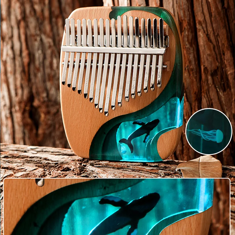 17 Pagrindinių Kalimba Nykščio Fortepijonas Raudonmedžio Afrikos Sanza Mbira Klaviatūros Muzikos Instrumentos Aukštos Kokybės Vandenyno Banginių Pirštu Pianinu
