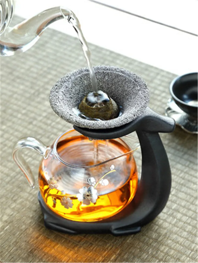Neakytojo arbata infuser akmens, stiklo tikroji puodelio arbatos derinys kiaurasamtis filtro laikiklis