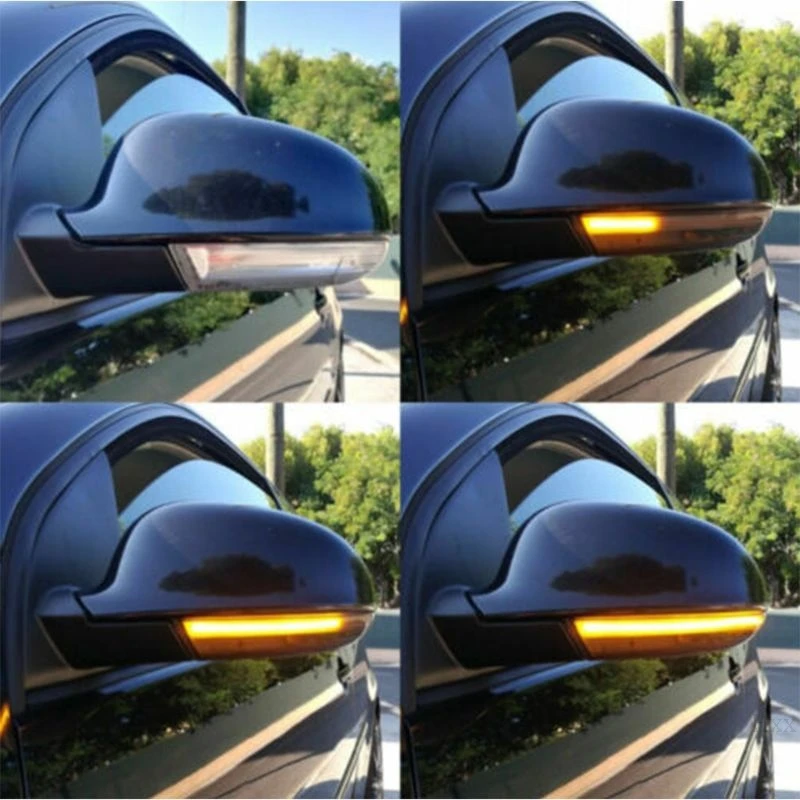 Dinaminis LED Posūkio Signalo Lemputė Veidrodis Rodiklis Passat B6 VW Golf 5 Jetta MK5