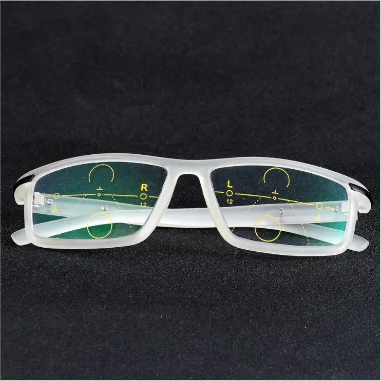 WEARKAPER Aikštėje Rėmo Progressive Multifocal akiniai, Skaitymo Akiniai Vyrai Moterys Taškų Reader Netoli Toli akyse dioptrijomis 1.0-4.0