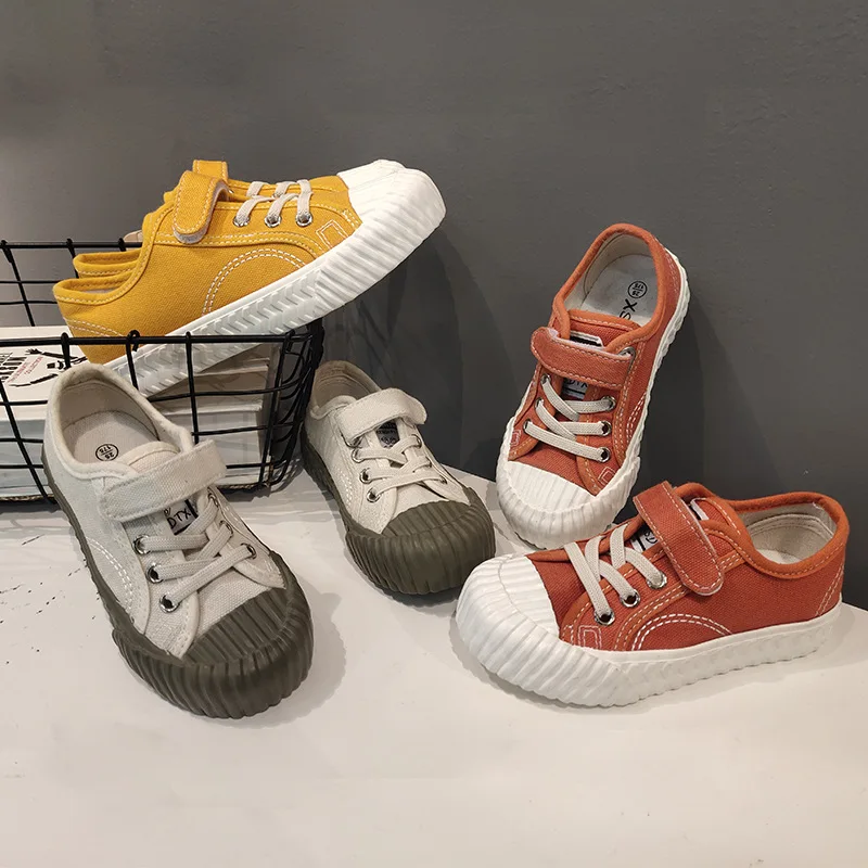 Vaikų drobė batai 2020 m. rudenį naujų sausainių vaikų audinys batai berniukams ir mergaitėms, kvėpuojantis atsitiktinis vientisos spalvos drobė batai