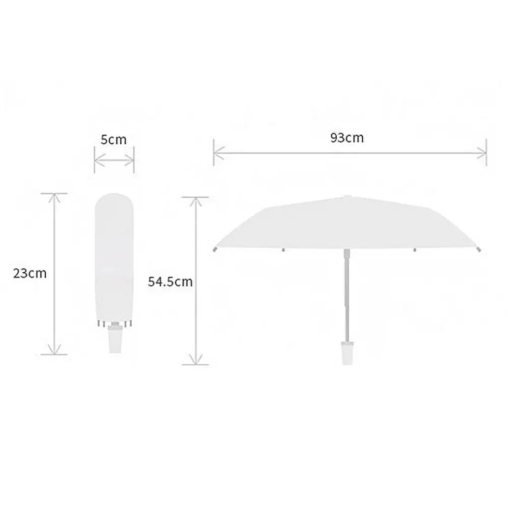Skaidrus Skėtis Automatinis Tris Kompaktiškas Lankstymo Lietaus Sombrillas Nešiojami Vėjo, UV Skėtis 8 Šonkauliu Rainproof Skėtis