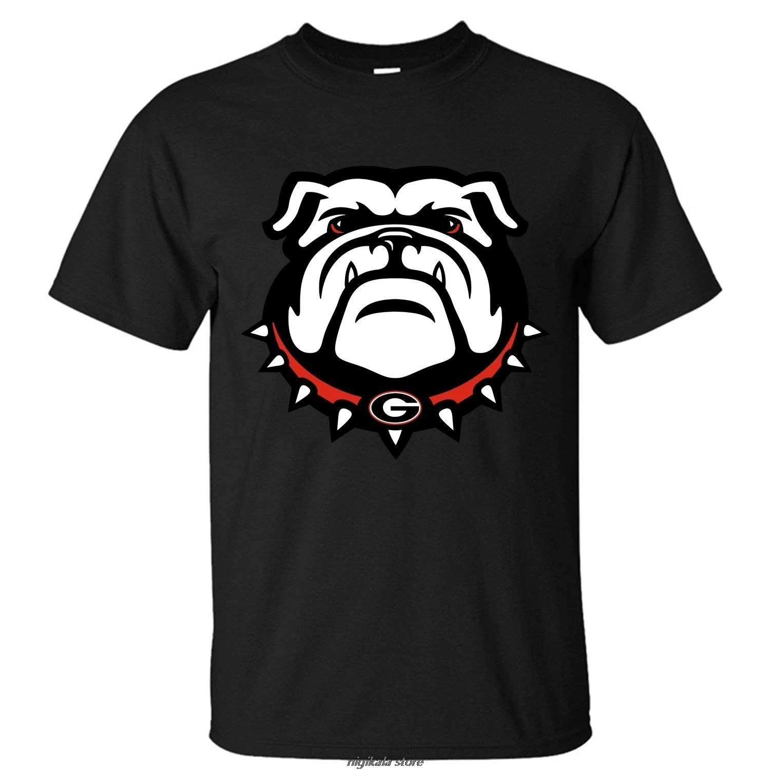 Vyriški Georgia Bulldogs (9) trumpomis Rankovėmis T-Shirt Vyrams Vasaros trumpomis Rankovėmis Marškinėliai Suaugusiems Atsitiktinis Marškinėliai