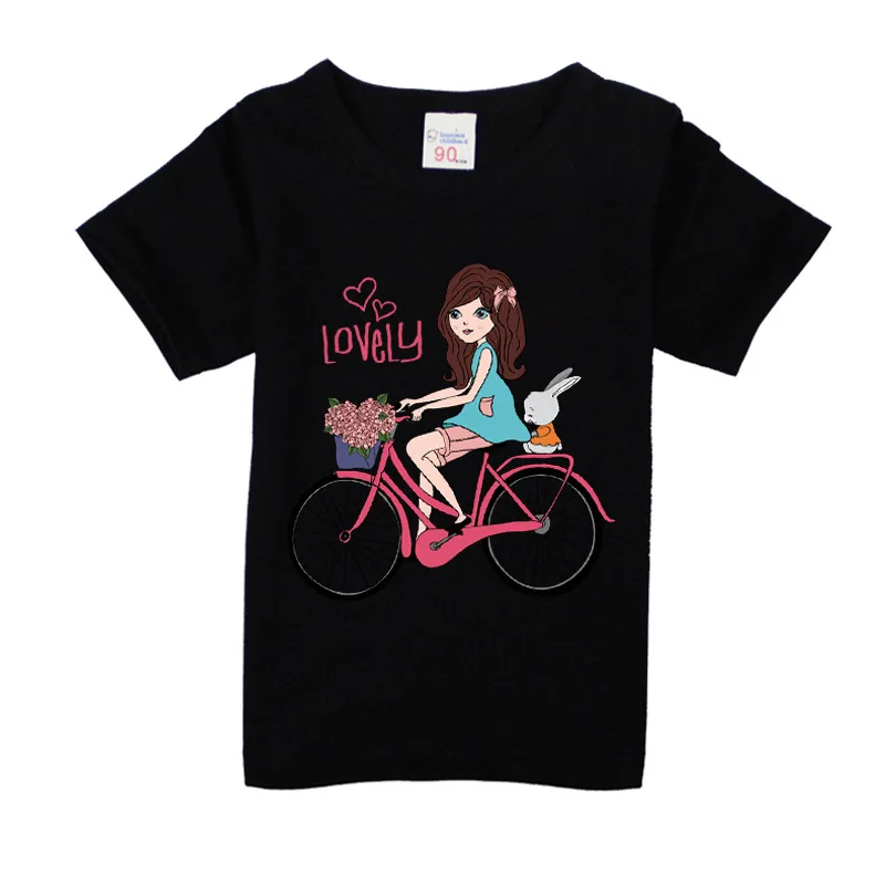 2020 metų Vasaros Brand New Baby Mergaičių T Shirts Vaikai Laimingi mergina T Shirts Vaikų Vasaros Gėlių dangčiai Mergina Marškinėlius Mergina