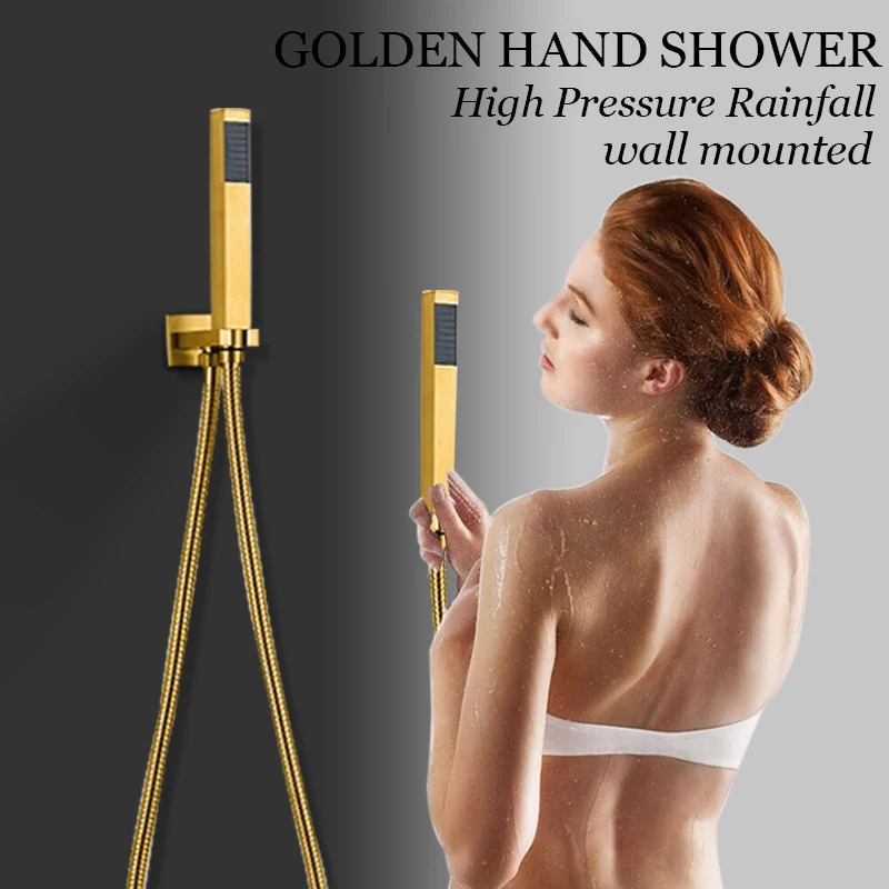 Senlesen Golden Shower Krioklys Lietaus Dušo Maišytuvas LED Skaitmeninis Žalvario Vožtuvas Vienu Rankena Karšto ir Šalto Vandens Maišytuvas Bakstelėkite