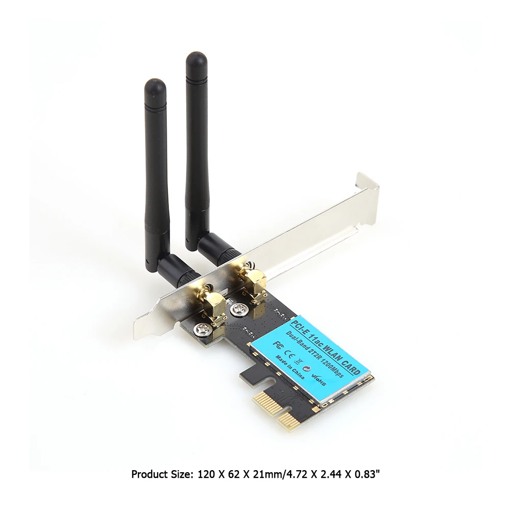 WiFi Kortelės 1200Mbps PCI Express 2.4 G/5.8 G Bevielio ryšio Adapteris Namų Kompiuterio Saugumą Dalys Stalinį Kompiuterį