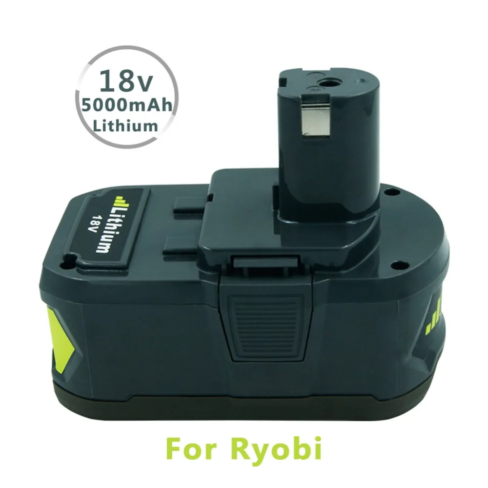 (Baterija+Įkroviklio Rinkinys )18V 5000mAH Ličio Įkraunama Baterija RB18L40 už Ryobi P108 + Naujas P117 Įkroviklio Ryobi 9.6 V-18V