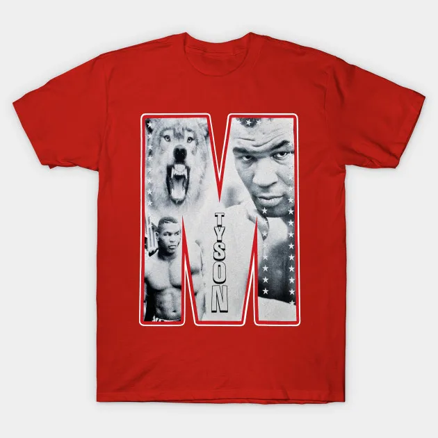 Bokso Čempionas Mike Tyson vyriški Marškinėliai