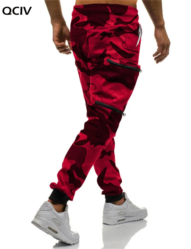 Nauja Raudona Kamufliažas Multi-Kišenės, Krovinių Pants Mens Poilsiu Medvilnės Haremo Kelnės Hip-Hop Kelnės Streetwear XXL