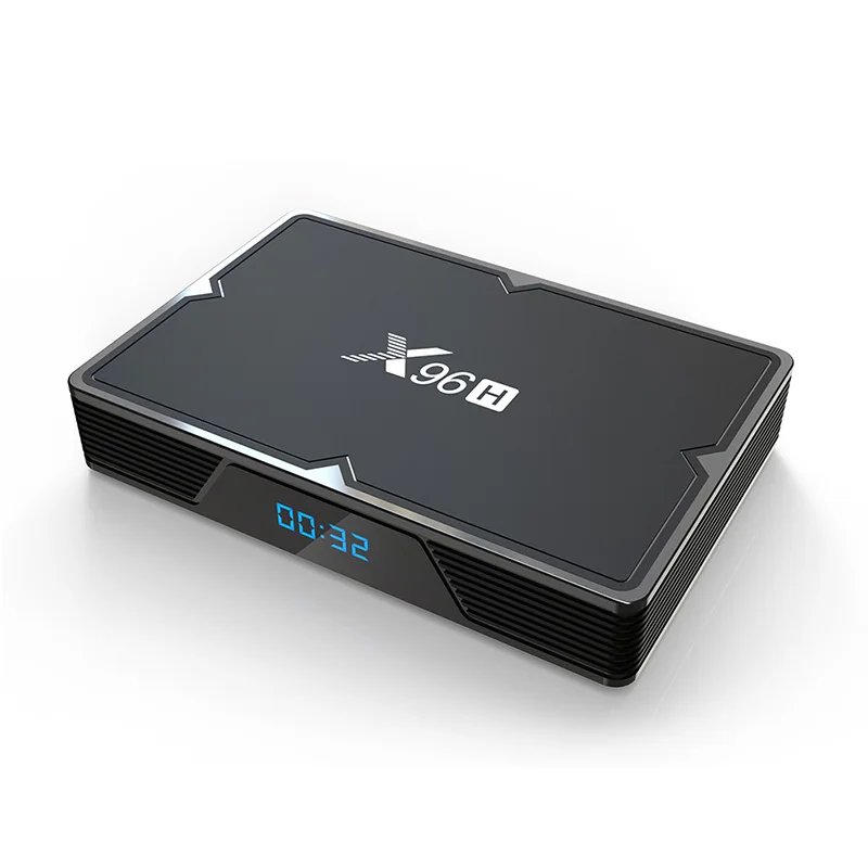X96H Android 9.0 Smart TV Box 4GB 64GB Quad-core H603 CPU 6K Dual Wifi 2.4 G 5G USB 3.0 BT 4.1 H. 265 Lan/100M Android TV Box