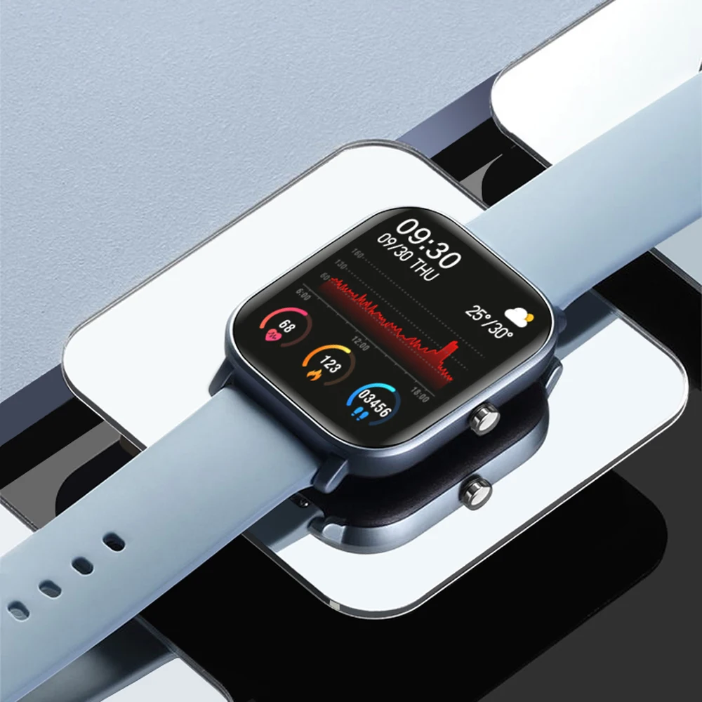P8 Smart Watch Vyrų, Moterų Sporto Apyrankė Laikrodis Širdies ritmo Monitorius Miego Stebėti IP67 atsparus vandeniui Smartwatch tracker telefono
