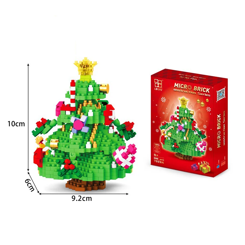 Mini Blokai Namas Žaislai, Kalėdų Senelio Modelis Micro Plytos, Statyba Akmenys Žaislas Vaikams, Vaikų Sniego Kalėdų Dovana
