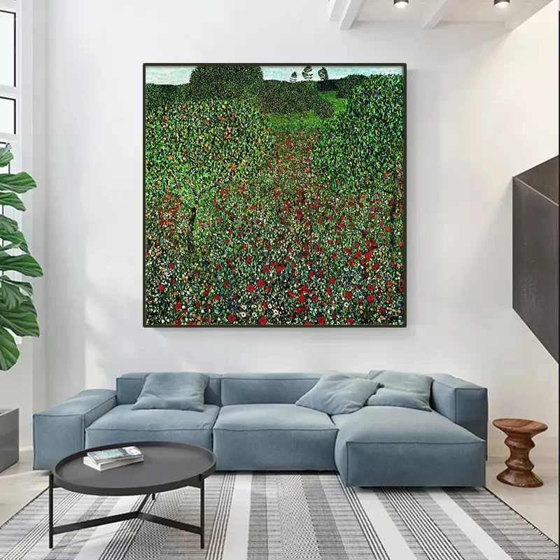 Gustavo Klimto (Gustav Klimt) Gėlių Paveikslai Tapyba Menas, Plakatų ir grafikos Ūkis, Sodas, Namų Apdaila Dažymas su Saulėgrąžomis