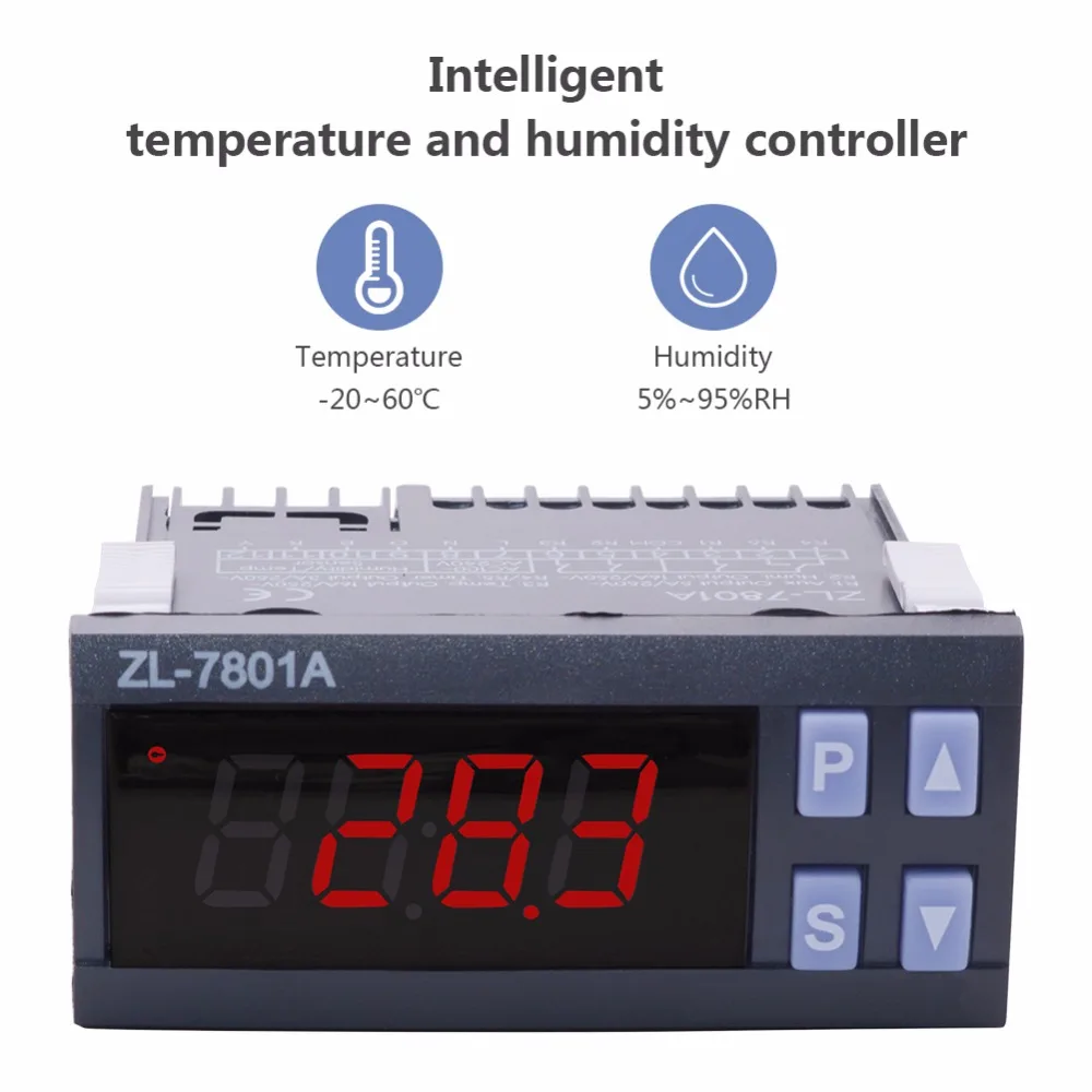 ZL-7801A Temperatūra Drėgnumas Valdytojas Inkubatorius Daugiafunkcinis Automatinis Inkubatorius Temperatūros Jutiklis Temperatūros Matuoklis