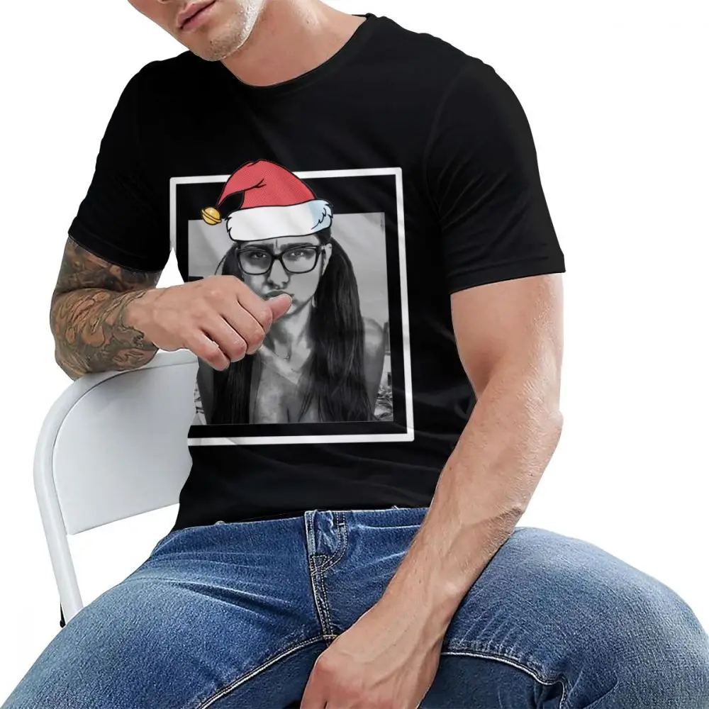Sexy Santa Mia Khalifa Kalėdų Marškinėliai Žmogus, S-6XL didelio Dydžio, Plonas T-Shirt Užsakymą Desgin Medvilnės La Camiseta