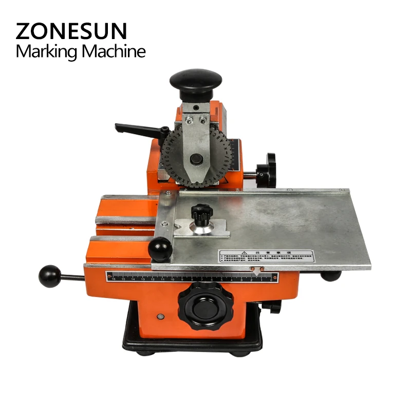 ZONESUN Metalo lakštų embosser vadovas plieno presavimo mašina aliuminio lydinio pavadinimas plokštė štampavimo mašina etiketės graviruoti įrankis