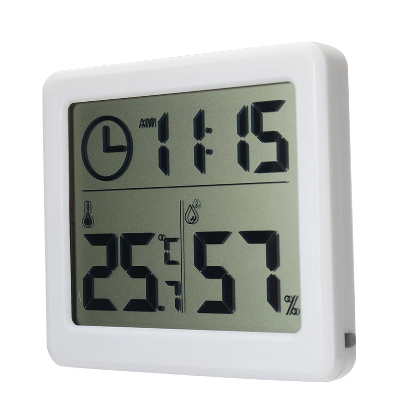 Naujas Atvykimo Patalpų Termometras Su Drėgmėmačiu Skaitmeninis Ekranas Kambario Drėgmės Matuoklis Laikrodis Belaidžio Temperatūros Jutiklio Matavimo Įrankiai
