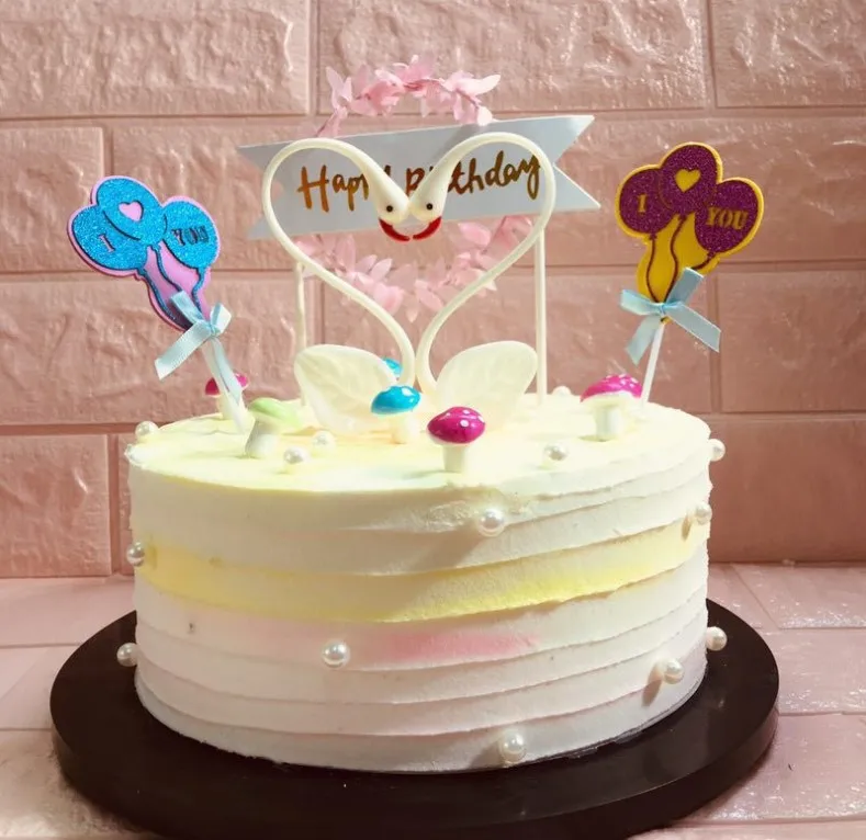 2psc cupcake topper Vestuvių pyragas apdaila topper Animacinių filmų Skaičius pyragas apdaila tiekimo mergaitės dovana, rankų darbo lėlės