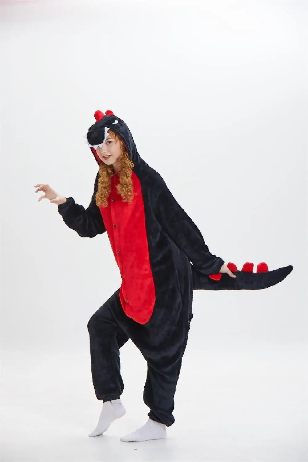 Nauja Juoda Dinozaurų Onesies Kigurumi Suaugusiųjų Kostiumai Unisex Gyvūnų Purpurinis Drakonas Pižama Sleepwear Cosplay Mėgėjams Pižamos
