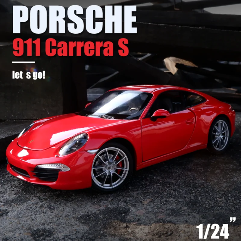 Welly 1:24 Porsche 911 CARRERA S lydinio automobilio modelį Diecasts & Žaislas Transporto priemonių, Rinkti dovanas Ne nuotolinio valdymo tipas transporto žaislas